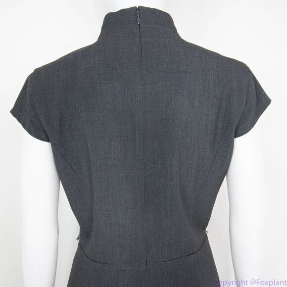 Calvin Klein grey short sleeves‎ sheath dress with side pockets, 10 - Picture 5 of 16